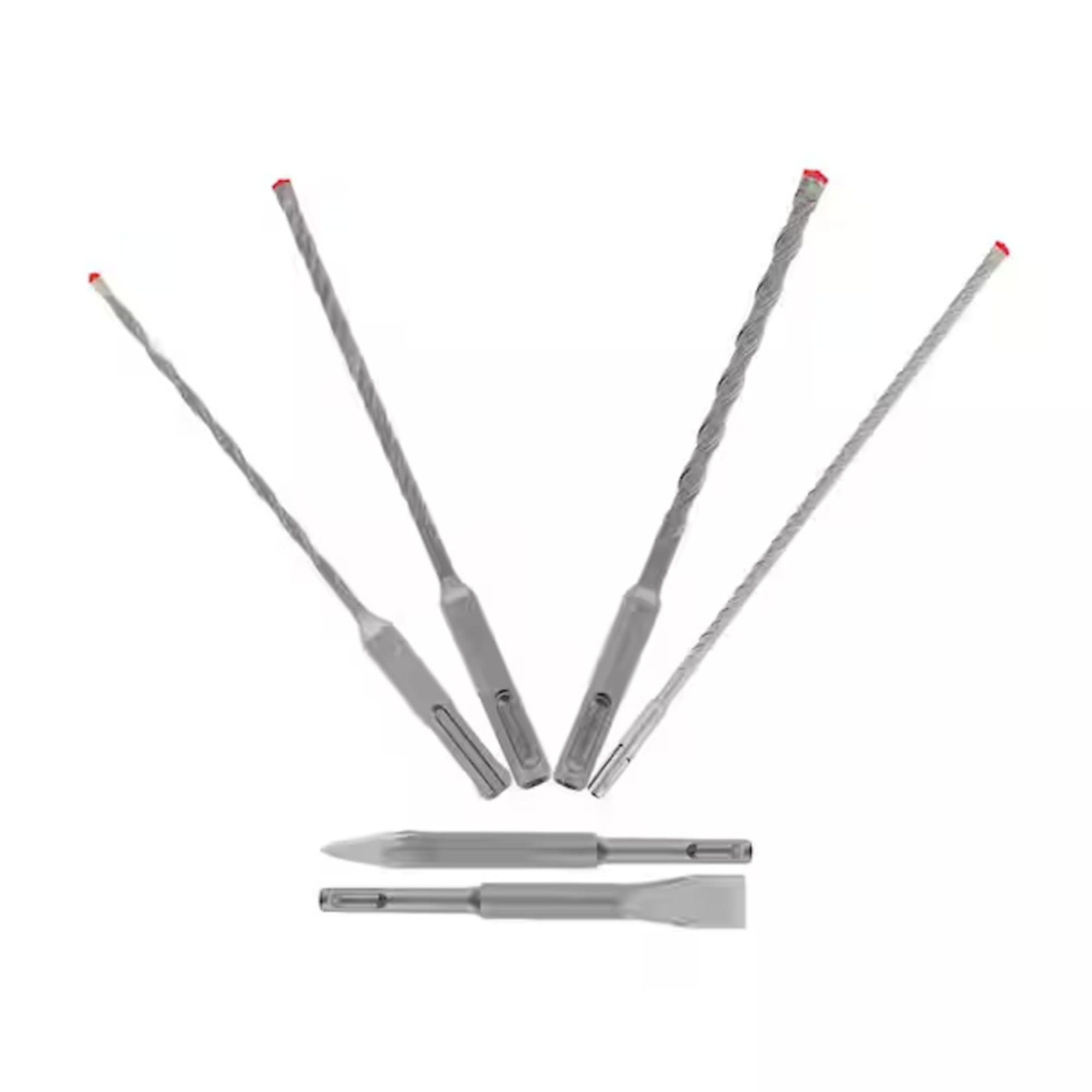 Diablo, 6pc SDS-Plus Rebar Demon 4Cutter Chisel Set 6pb, Included (qty.) 6 Model# DMAPL9930-S6